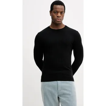 Pánský svetr Svetr z vlněné směsi Sisley pánský, šedá barva, 102HS1B17 99X, vel. L