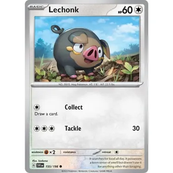 Sběratelská karetní hra Lechonk 155/198 - Scarlet & Violet Typ karty: Reverse Holo