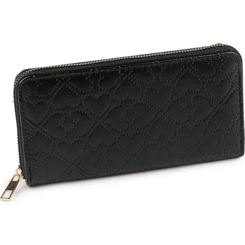 Peněženka Dámská peněženka srdce 10x19 cm černá 1 ks