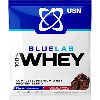 Fitness strava USN BlueLab 100% Whey Protein Premium 34 g choco blueberry gateau