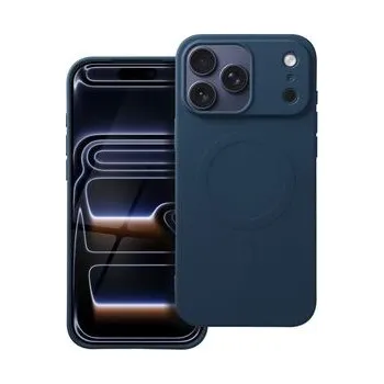 Pouzdro na mobilní telefon Kryt SILICONE MAG COVER (big hole) kompatibilní s MagSafe pro IPHONE 17 Pro Max modrý - OEM + zdarma možnost vyzkoušet a vrátit zboží do 30 dní
