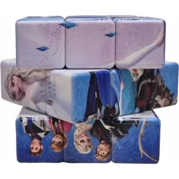 Hračka pro nejmenší LOGICKÁ SKLÁDACÍ KOSTKA LEDOVÉ KRÁLOVSTVÍ ANNA ELSA