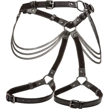CalExotics Euphoria Collection Multi Chain Thigh Harness - Black