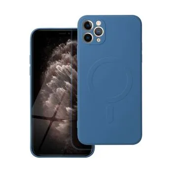Pouzdro na mobilní telefon Kryt SILICONE MAG COVER kompatibilní s MagSafe pro IPHONE 11 Pro Max modrý - OEM + zdarma možnost vyzkoušet a vrátit zboží do 30 dní