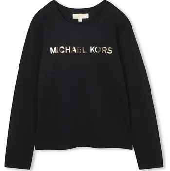 Dívčí tričko Dětské tričko s dlouhým rukávem Michael Kors R30488.114.150 černá 99X, vel. 138