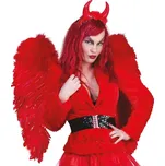 Křídla červená čertice čert 70 x 65 cm