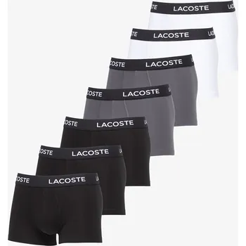 Boxerky LACOSTE Trunks Underwear 7-Pack Black/ White-Font XXL