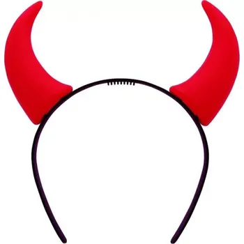 Party dekorace Čertovské rohy plastové na čelence