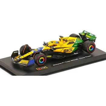 autíčko Bburago Bburago McLaren F1 Team MCL38 (2024) 1:43 #81 Piastri Senna Edition (s jezdcem)