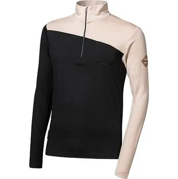 Pánská móda Pánská mikina dl.rukáv zip Sensor MERINO EXTREME UP černá/almond beige XL
