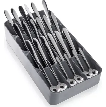 Příborník do zásuvky Vilde šedý organizér do zásuvky na příbory 39 × 17 cm