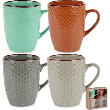 Keramické hrnky 400 ml, sada 4 ks v dárkovém balení