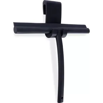 Stěrka na okno Silikonová stěrka na sklo s háčkem, černá