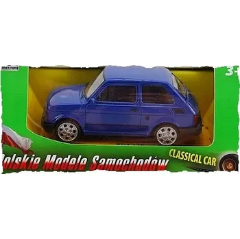autíčko Fiat 126p 1:43 Welly Legendy PRL model modrý