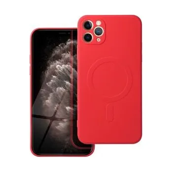 Pouzdro na mobilní telefon Kryt SILICONE MAG COVER kompatibilní s MagSafe pro IPHONE 11 Pro Max červený - OEM + zdarma možnost vyzkoušet a vrátit zboží do 30 dní