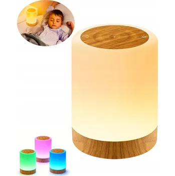 Lampička Bezdrátová Noční Lampa Dotyková RGB Lampa Přenosná Turistická