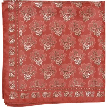Šátek HEDVA ČESKÝ BROKÁT Šátek Ondrin VSh 76x76 KOLOPEJKA rezavá