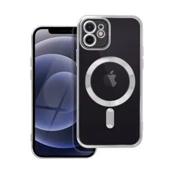 Pouzdro na mobilní telefon Kryt ELECTRO MAG COVER kompatibilní s MagSafe pro IPHONE 12 stříbrný - OEM + zdarma možnost vyzkoušet a vrátit zboží do 30 dní