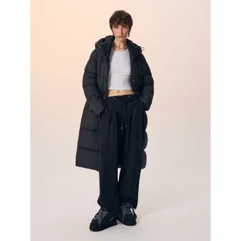 Dámský kabát Prošívaný kabát s kapucí - M - House - černá - 179EW-99X