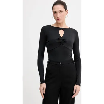 Pánské tričko Tričko s dlouhým rukávem Sisley 35B8L107V černá 99X, vel. L