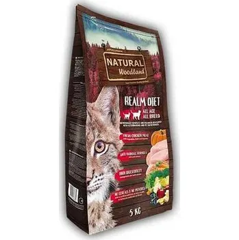 Krmivo pro kočku Natural Woodland Realm Diet Cat /kuře/5 kg,rychlé dodání