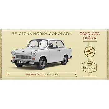 Čokoláda CHOCO POLA - Trabant 601 S Limousine - hořká čokoláda 100g