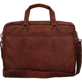 Pánská aktovka Pánská kožená brašna hnědá - Greenwood Terisan hnědá