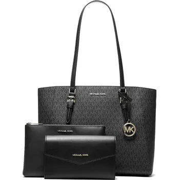 Módní doplněk Michael Kors Kabelka Charlotte Large 3-in-1 Signature Logo Tote Bag Black