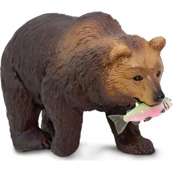 Figurka Safari® Medvěd grizzly s rybou