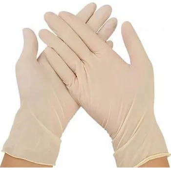 Pracovní rukavice Ochranné rukavice, béžová, jednorázové, latexové, 5,7 g, vel. XL, 100 ks, nepudrované, 1005XL