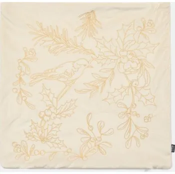 Povlak na dekorativní polštářek Sinsay - Povlak na polštář s dekorativním vyšíváním - krémová - 495GS-01X - 495GS-01X-ONE