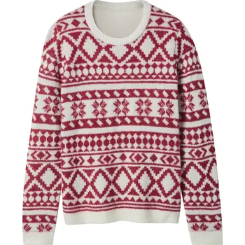 Dívčí oblečení esmara® Dívčí vánoční pletený svetr (bílá, 146/152)