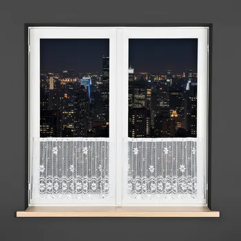 Záclona Dekorační metrážová vitrážová záclona OLLA bílá výška 50 cm MyBestHome Cena záclony je uvedena za běžný metr, kod: 779031