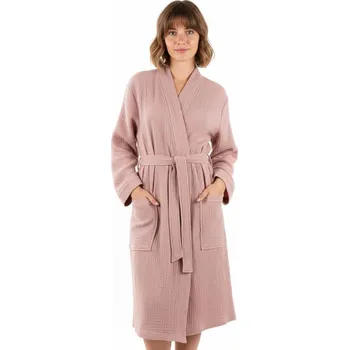 Dámská móda Mušelínový župan Dacca Natur 12 24 1613 unisex - XL