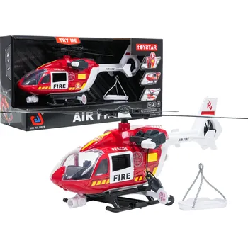 autíčko RKToys Hasičský vrtulník 1:14 se světlem a zvukem