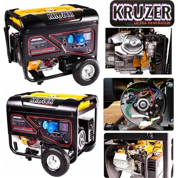 Elektrocentrála Jednofázová benzínová elektrocentrála Kruzer 7500 W