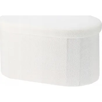 Taburet Lavice s úložným prostorem Home Styling Collection 71 x 39 x 39,5 cm bílá