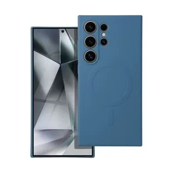 Pouzdro na mobilní telefon Kryt SILICONE MAG COVER kompatibilní s MagSafe pro SAMSUNG S24 Ultra modrý - OEM + zdarma možnost vyzkoušet a vrátit zboží do 30 dní