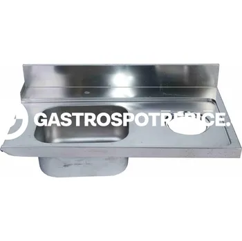 Gastro-tip Stůl k myčce 1200x700 P + D+O