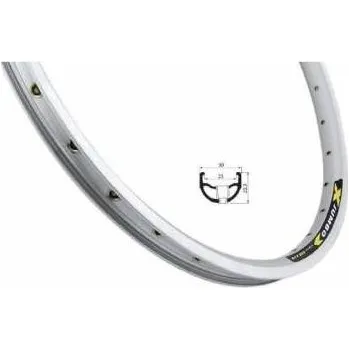 Ráfek na kolo ráfek REMERX JUMBO 559x23 stříbrný barva: stříbrná, Brzdy: ráfkové, dvoustěnný, počet děr: 36 děr