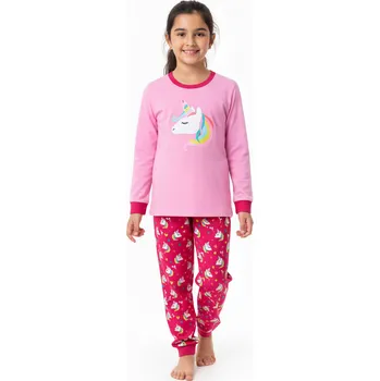 Dívčí pyžamo sv. růžové Wolf & Wolfie S2552 Velikost: 128