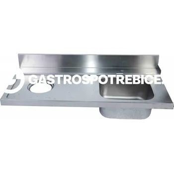 Gastro-tip Stůl k myčce 1500x700 L + D+O