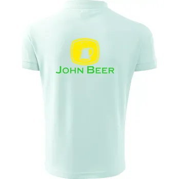 Pánská košile John Beer - Pivo - Polokošile pánská Pique Polo 203 - 5XL ( Frost )
