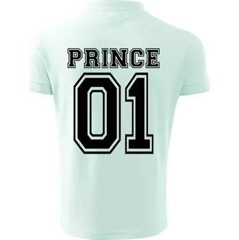 Pánská košile Prince 01 - Polokošile pánská Pique Polo 203 - 5XL ( Frost )