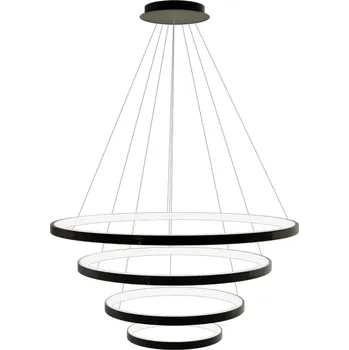 Toolight Toolight, LED stropní svítidlo 20/40/60/80 cm, 82W, 3000K, LHJ014-CP4, černá, OSW-50005
