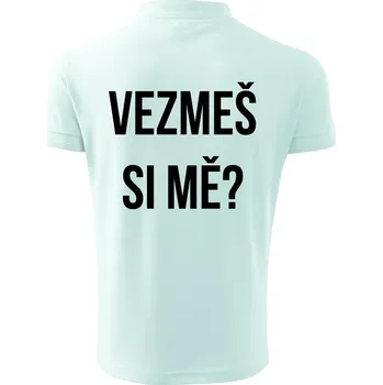 Pánská košile Zásnuby - Polokošile pánská Pique Polo 203 - 2XL ( Frost )