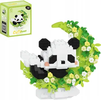 ostatní stavebnice MINI CuteMoon Zelená Panda Stavební Stavebnice