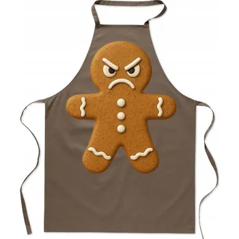 Kuchyňská zástěra Kuchyňská zástěra nespokojený Vánoční Perník Dárek Vánoce
