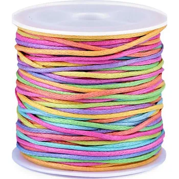 Šňůra na prádlo Bavlněná šňůra Ø1 mm duhová Varianta: 4 růžová, Balení: 1 ks