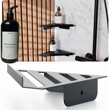 Drátěná police ZÁVĚSNÁ ROHOVÁ POLIČKA DO SPRCHY NEREZOVÁ OCEL POLSKÁ ZNAČKA